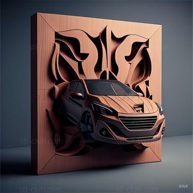 3D model Peugeot 208 (STL)